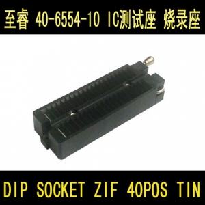 40-6554-10  原装正品ARIES IC测试座 烧录座 适配器 DIP SOCKET ZIF 40POS TIN