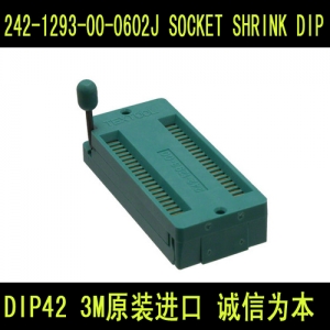 242-1293-00-0602J DIP42 3M原装进口  SOCKET SHRINK DIP 42POS .070"