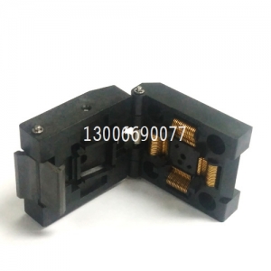 IC51-0644-807 QFP64 烧录座 测试座 编程座 适配座 引脚间距: 0.5mm 实体: 10X10m 100%进口IC座