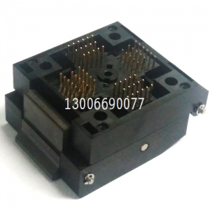 IC51-0644-807 QFP64 烧录座 测试座 编程座 适配座 引脚间距: 0.5mm 实体: 10X10m 100%进口IC座