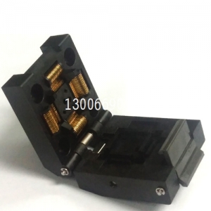 IC51-0644-807 QFP64 烧录座 测试座 编程座 适配座 引脚间距: 0.5mm 实体: 10X10m 100%进口IC座