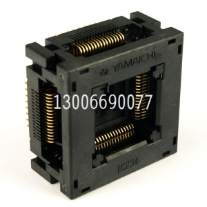 IC234-0644-024N 0.8MM 100%日本进口座 QFP64烧录座测试座转换座